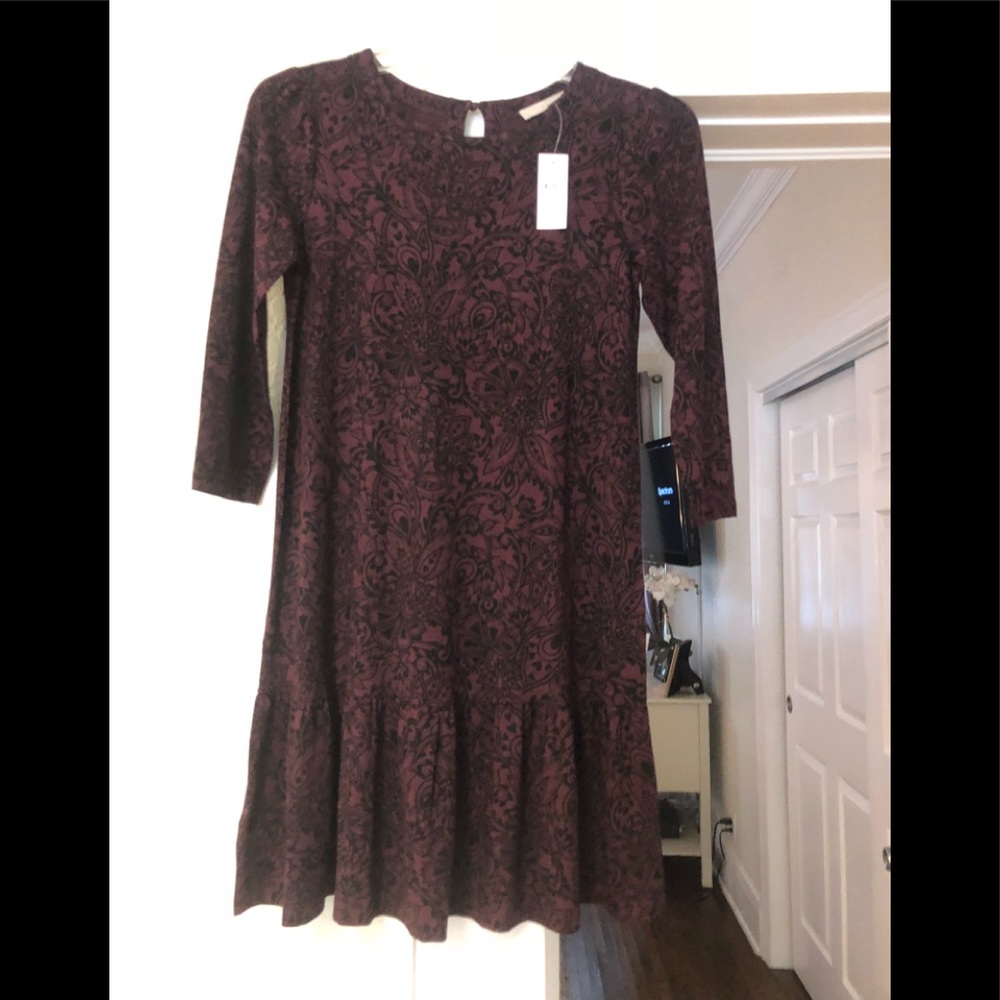 Black and Dark purple dress